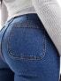 & Other Stories high waist flared jeans in mid blue