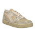 Фото #2 товара Diadora Mi Basket Row Cut Pigskin Used Lace Up Mens Beige Sneakers Casual Shoes
