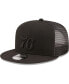 ფოტო #2 პროდუქტის Men's Black Philadelphia 76ers Classic 9FIFTY Trucker Snapback Hat