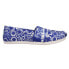 Фото #1 товара TOMS Alpargata Slip On Womens Blue Flats Casual 10018778T