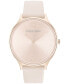 ფოტო #1 პროდუქტის Blush Leather Strap Watch 38mm