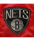 Фото #5 товара Men's Red and Black and Green Brooklyn Nets Black History Month NBA 75th Anniversary Full-Zip Jacket