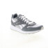 Фото #3 товара Reebok GL 1000 Leather Mens Gray Suede Lace Up Lifestyle Sneakers Shoes