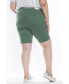 Фото #2 товара Plus Size Mid Rise Bermuda Shorts