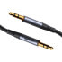 Kabel przewód Audio Stereo AUX 3.5mm mini jack 1.2m czarny