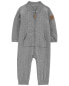 Baby Zip-Up Doubleknit Jumpsuit 6M