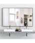 60x36" Oversized Rectangle Mirror with Removable Tray & Aluminum Frame