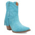 Dingo Fandango Fringe Snip Toe Cowboy Booties Womens Blue Casual Boots DI187-400 7.5 - фото #2