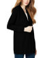 ფოტო #3 პროდუქტის Women's Relaxed V-Neck Open Cardigan