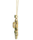 ფოტო #2 პროდუქტის Multi-Gemstone Swirl Halo & Briolette 18" Pendant Necklace (15-1/2 ct. t.w.) in 14k Gold