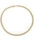 Фото #1 товара Polished Woven Link 17" Chain Necklace in 14k Gold