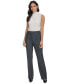 Фото #4 товара Women's Pinstripe Straight-Leg Pants