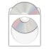 HERMA CD/DVD pockets made of paper - white - with adhesive dot 100 pcs - Sleeve case - 1 discs - Paper - 124 mm - 124 mm - 100 pc(s)