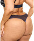 ფოტო #3 პროდუქტის Plus Size Estelle Thong Panty