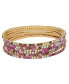 ფოტო #1 პროდუქტის Multi-Color Cubic Zirconia Stretch 6pcs Bracelet Set