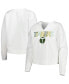 Women's White Portland Timbers Sunray Notch Neck Long Sleeve T-Shirt