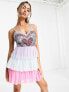 Фото #5 товара Maya embellished heart mini dress in multicolour