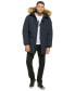 Фото #5 товара Men's Long Parka with Faux-Fur Lined Hood