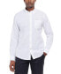 ფოტო #1 პროდუქტის Men's Nelson Tailored-Fit Solid Button-Down Shirt