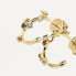 Original gold-plated earrings with zircons FIVE Gold AR01-289-U