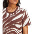 ADIDAS ORIGINALS Abstract Allover Animal Print short sleeve T-shirt