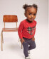 Фото #9 товара Пижама Levi's Baby Girls Plaid Bodysuit & Leggings.