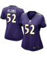 Фото #1 товара Women's Baltimore Ravens Ray Lewis Purple Game Jersey