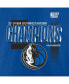 ფოტო #3 პროდუქტის Men's Royal Dallas Mavericks 2024 Southwest Division Champions Locker Room T-Shirt