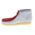 Фото #10 товара Clarks Wallabee Boot VCY 26165076 Mens Red Suede Lace Up Chukkas Boots