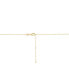 Фото #4 товара Macy's diamond Cluster Lariat Necklace (1/10 ct. t.w.) in 14k Gold-Plated Sterling Silver, 16" + 2" extender