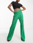 Фото #6 товара I Saw It First Petite plisse trouser in green