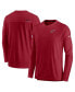 Фото #2 товара Men's Cardinal Arizona Cardinals 2022 Sideline Coach Chevron Lock Up Performance Long Sleeve T-shirt