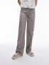 Фото #7 товара Topshop Tall low rise washed straight leg trouser in taupe
