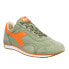 Diadora Equipe H Canvas Stone Wash Lace Up Mens Green Sneakers Casual Shoes 174