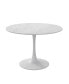 Фото #2 товара 42.12" Modern Round Dining Table With Printed White Marble Tabletop