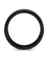 ფოტო #3 პროდუქტის Stainless Steel Black IP-plated Skulls Fiber Inlay Band Ring