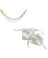 Фото #2 товара ADORNIA multi Color Bead and Paper Clip Chain Double Necklace