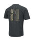 Men's Heathered Black Illinois Fighting Illini OHT Military-Inspired Appreciation Flag 2.0 T-shirt