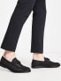 Фото #3 товара River Island wide fit woven tassle loafer in black