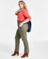 Фото #3 товара Plus Size High-Rise Straight-Leg Pants, Created for Macy's