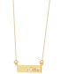 Фото #3 товара Macy's mom Bar 17" Pendant Necklace in 10k Gold