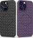 Hurtel Plecione etui MagSafe Woven Case do iPhone 14 Pro - fioletowe