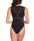 Фото #2 товара Women's Geometric Seamless Bodysuit 1 Pc Lingerie