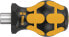 Фото #1 товара Отвертка Wera 809/1 Stubby ESD черная-желтая 34 мм