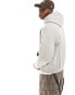 Фото #4 товара Abercrombie & Fitch silicone icon logo heavyweight oversized fit hoodie in beige