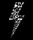 Фото #3 товара Men's Lightning Bolt Word Art Long Sleeve T-shirt