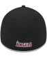 Фото #3 товара Men's Black Los Angeles Angels Logo 39THIRTY Flex Hat