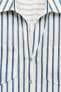 Рубашка из смесового льна с короткими рукавами ZARA