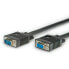 ROLINE HQ VGA Cable - HD15 M - HD15 F 10 m - 10 m - VGA (D-Sub) - VGA (D-Sub) - Male - Female - Black