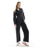 Фото #1 товара ASOS DESIGN denim wide leg boilersuit in washed black